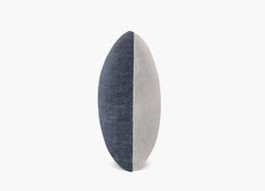 Herringbone Stripe Pillow - Blue | Solid Sand