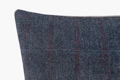 Herringbone Stripe Pillow - Blue | Solid Sand