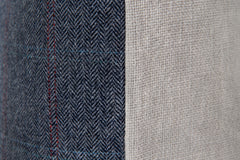 Herringbone Stripe Pillow - Blue | Solid Sand