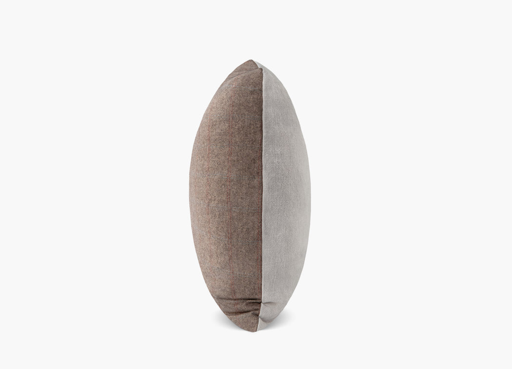 Herringbone Stripe Pillow - Camel | Solid Sand