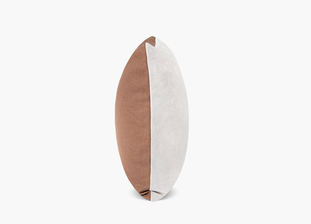 Wool Flannel Pillow - Caramel | Solid Sand