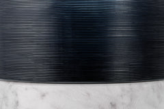 Cotes Vessel - Navy on White Marble