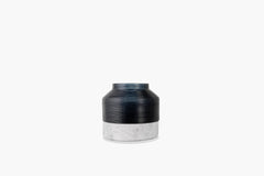 Cotes Vessel - Navy on White Marble