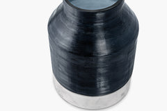 Cotes Vessel - Navy on White Marble