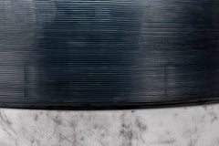 Cotes Vessel - Navy on White Marble