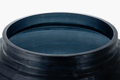 Cotes Vessel - Navy on White Marble