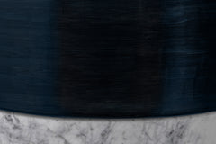 Cotes Vessel - Navy on White Marble