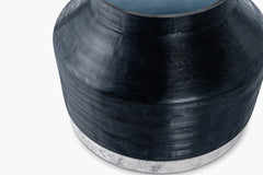 Cotes Vessel - Navy on White Marble