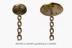 Insignia Double Pendant – Brass