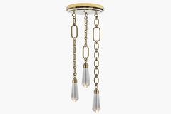 Insignia Triple Pendant – Brass