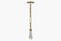 Insignia Single Pendant – Brass