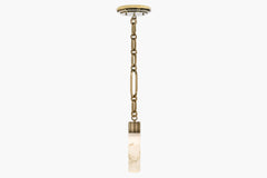 Insignia Single Pendant – Brass