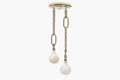 Insignia Double Pendant – Brass