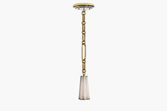 Insignia Single Pendant – Brass