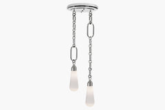 Insignia Double Pendant – Nickel