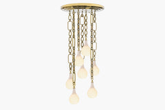 Insignia Seven Pendant – Brass