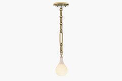 Insignia Single Pendant – Brass