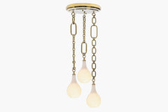 Insignia Triple Pendant – Brass