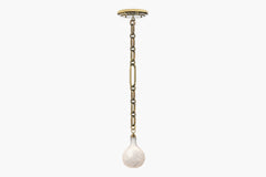 Insignia Single Pendant – Brass