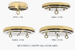 Insignia Double Pendant – Brass
