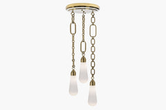 Insignia Triple Pendant – Brass