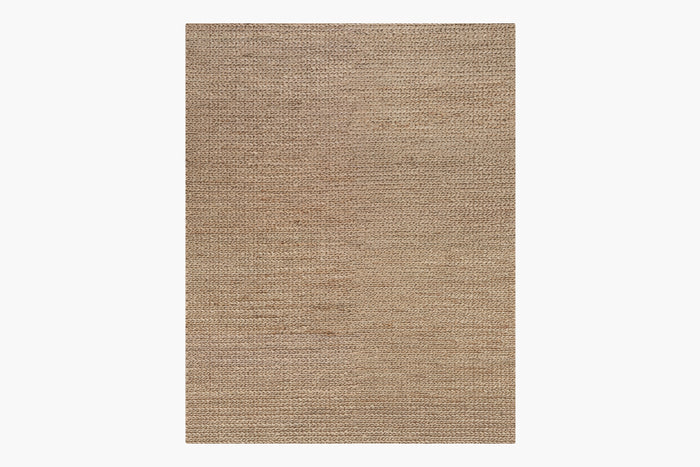 Chunky Hand-Braided Jute Rug – Linen