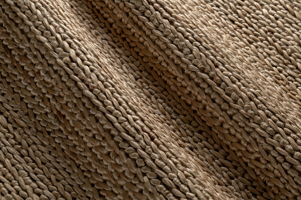 Chunky Hand-Braided Jute Rug – Linen