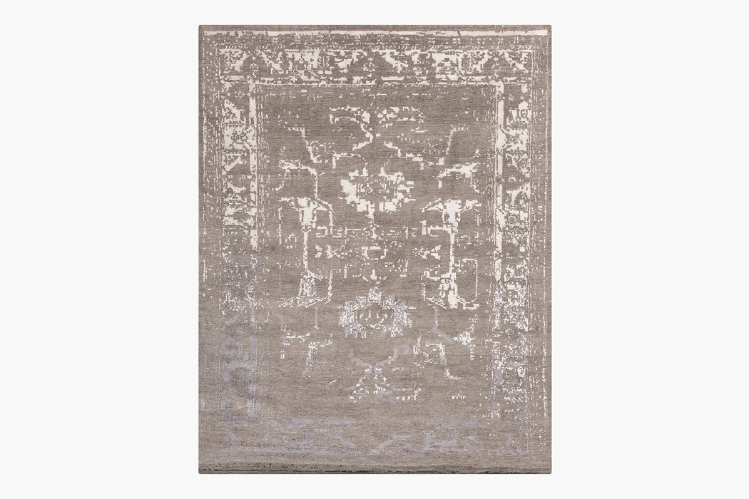 Arte Rug – Silver / White