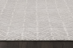 Alia Rug – White / Silver