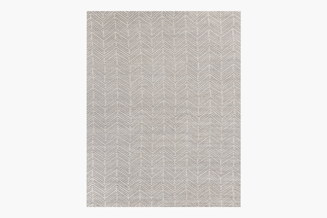 Alia Rug – White / Silver