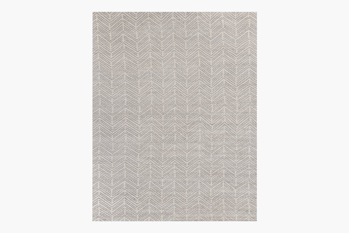 Alia Rug – White / Silver