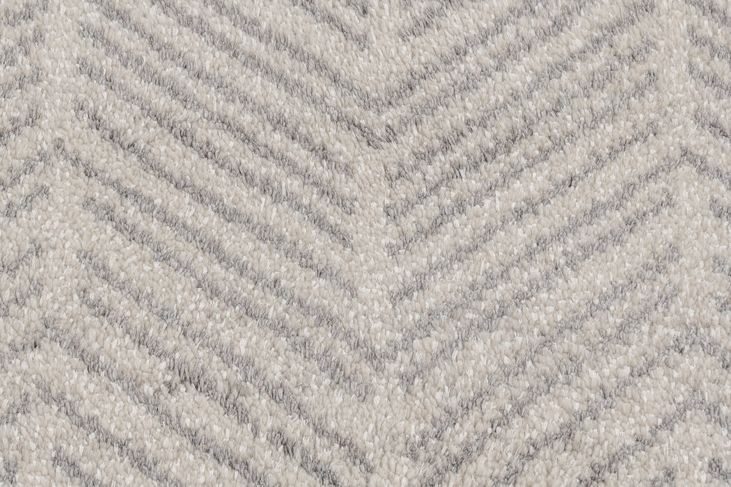 Alia Rug – White / Silver
