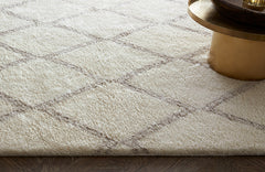 Trattino Rug – Ivory / Sand