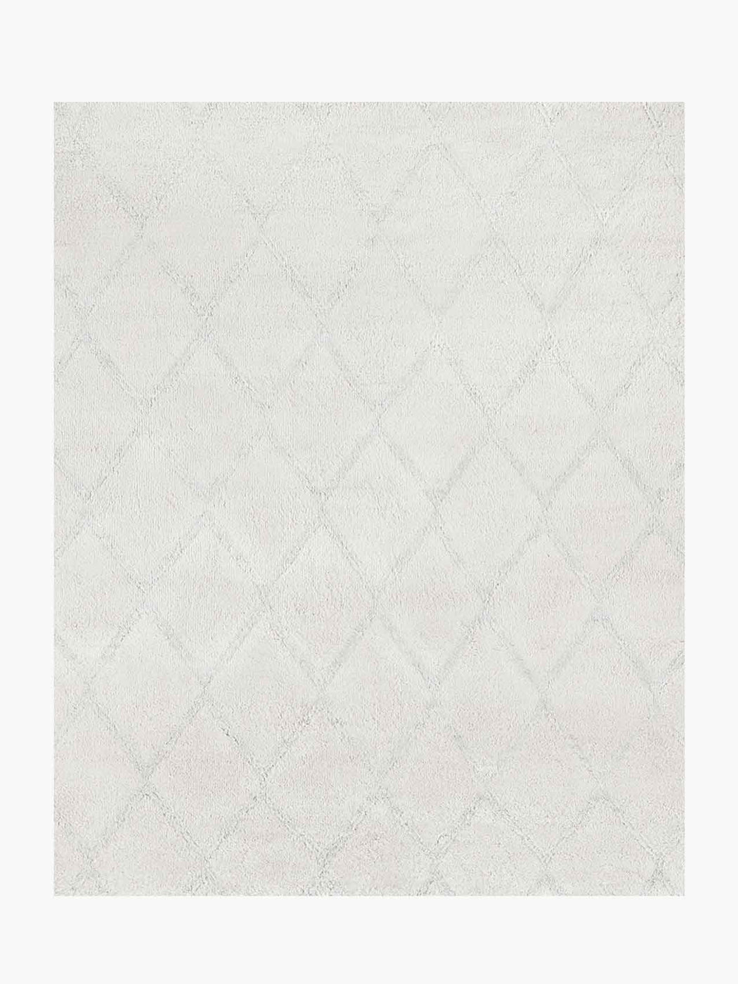 Trattino Rug – White / Silver