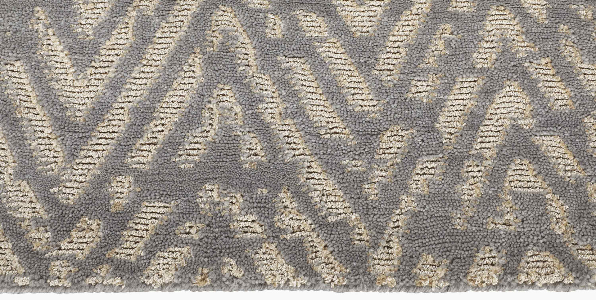 Metallic Zia Rug – Grey / Gold