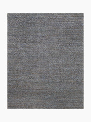 Chunky Hand-Braided Jute Rug – Navy / Grey