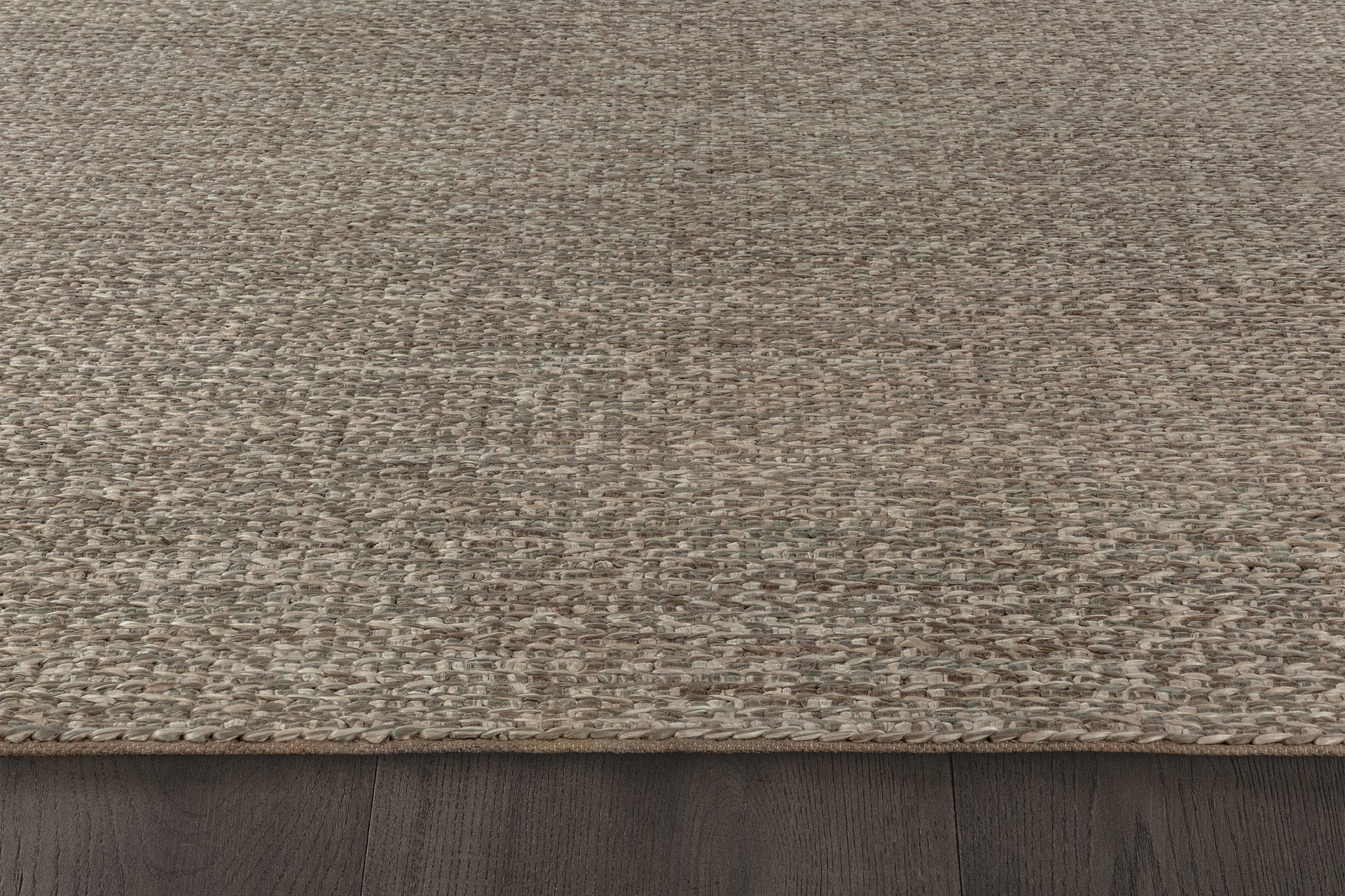 Chunky Hand-Braided Jute Rug – Ivory / Silver