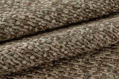 Chunky Hand-Braided Jute Rug – Ivory / Silver