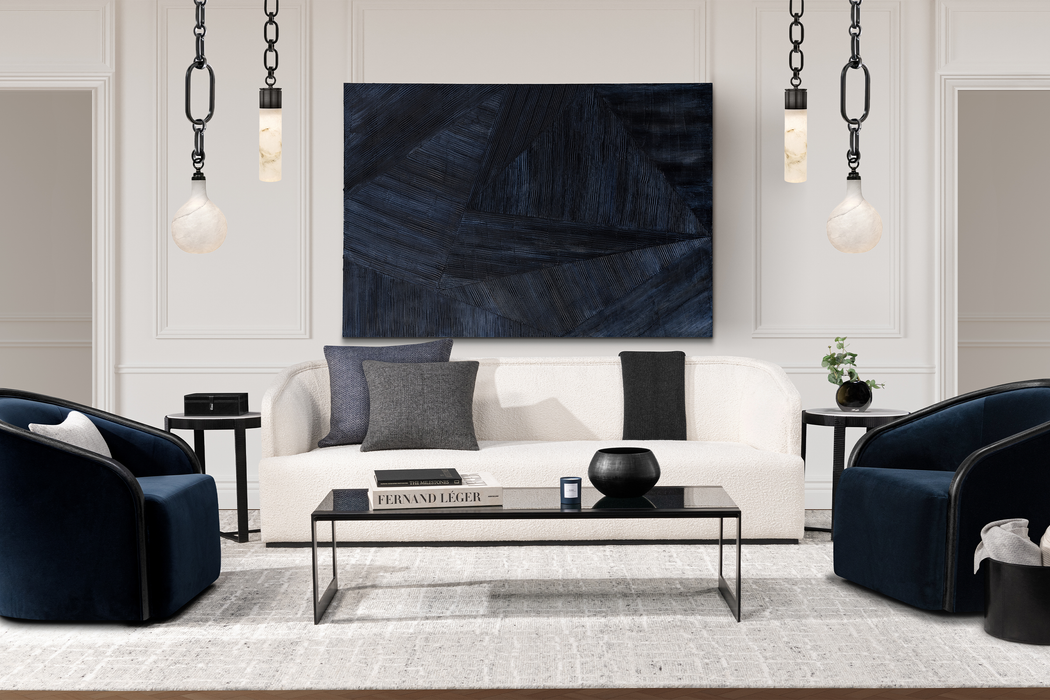 Quadro Rug – Silver / Chalk