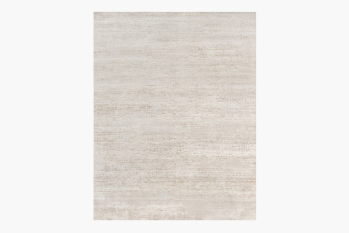 Ribbed Silk and Nettle Rug – Heather