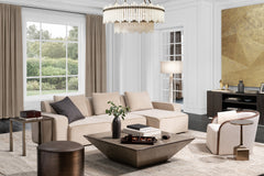Sienna Silk, Wool and Nettle Rug – Stone / Sand