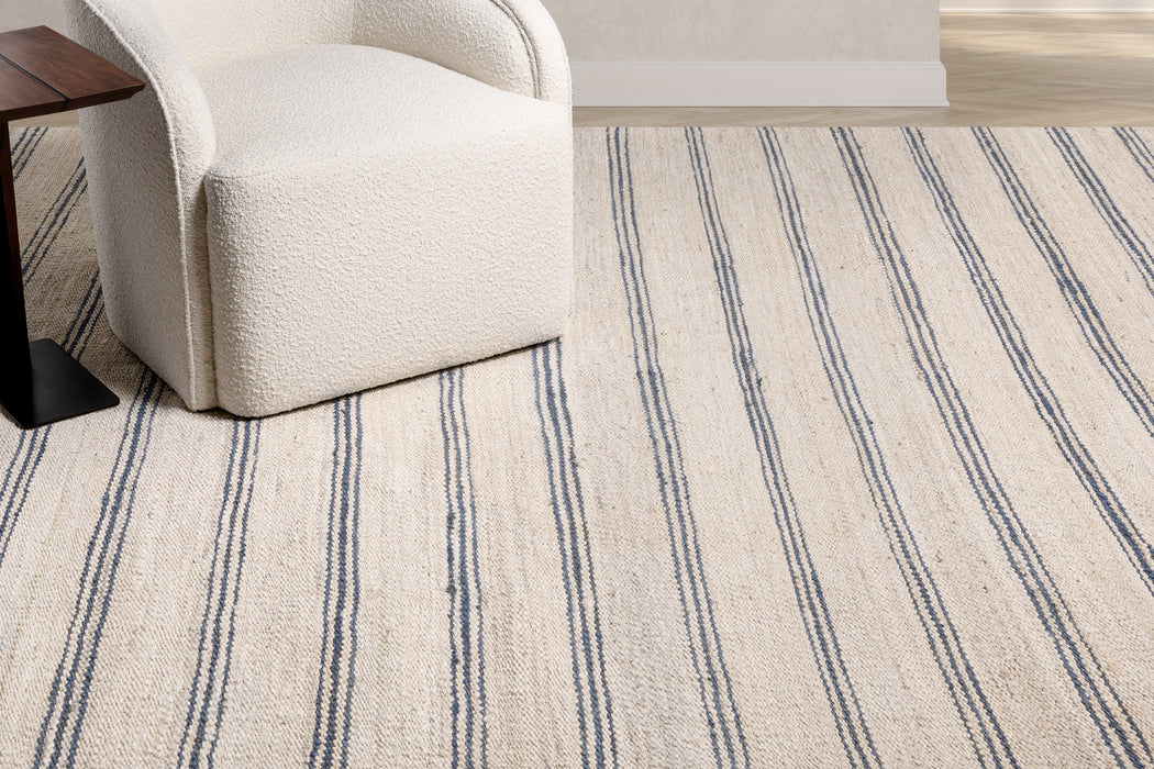 Lenia Rug – Natural / Light Blue