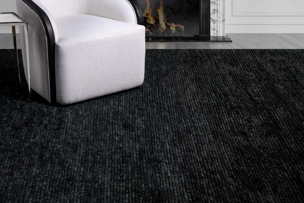 Isa Jute Rug – Black