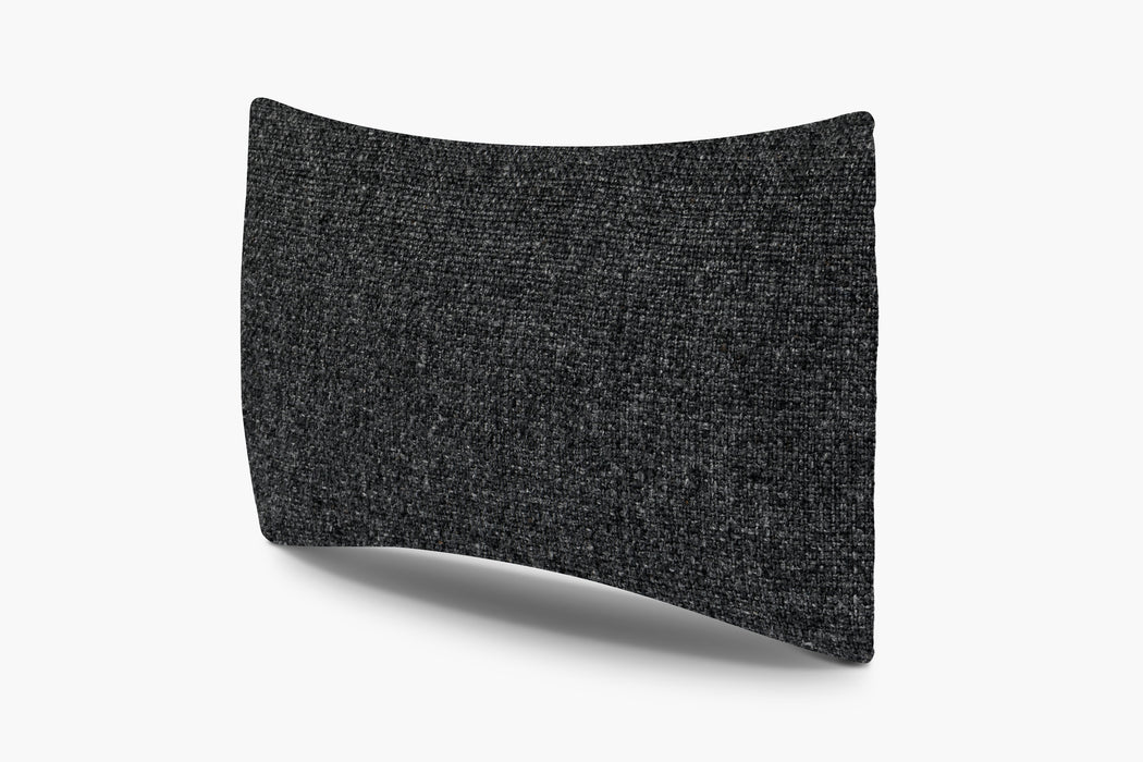 Basketweave Pillow Cover - Charcoal