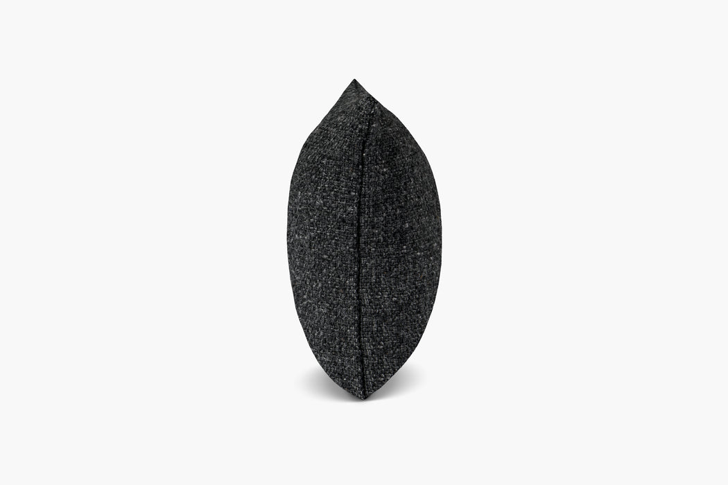 Basketweave Pillow Cover - Charcoal