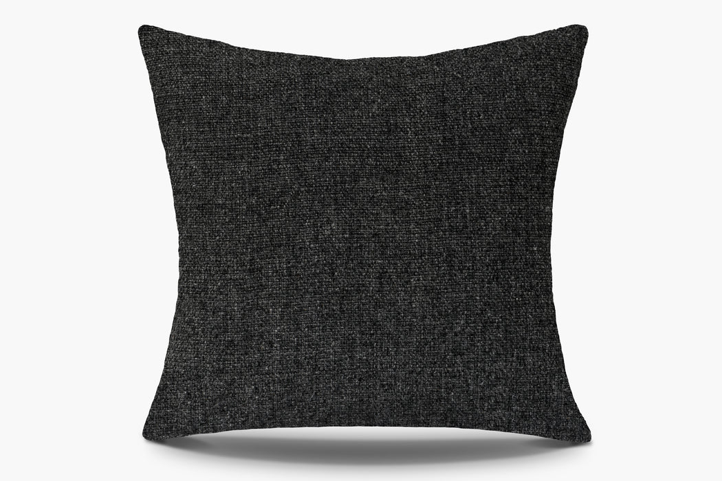 Basketweave Pillow Cover - Charcoal