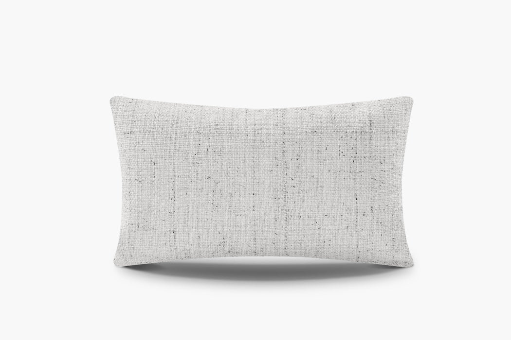 Basketweave Pillow Cover - White