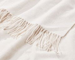Cashmere Oversized Throw - Ivory