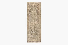 AR31041/7226, MALAYIR RUG, WEST PERSIA, 3'2" X 9'4"