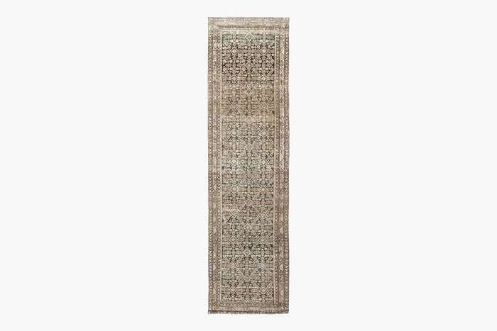 AR31147/2, MALAYIR RUG, WEST PERSIA, 3' X 12'8"